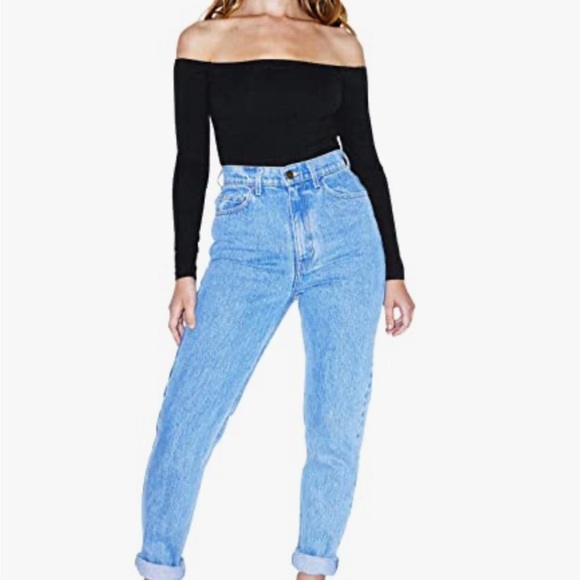 BLACK OFF SHOULDER LONG SLEEVE BODSUIT - Picture 3 of 3